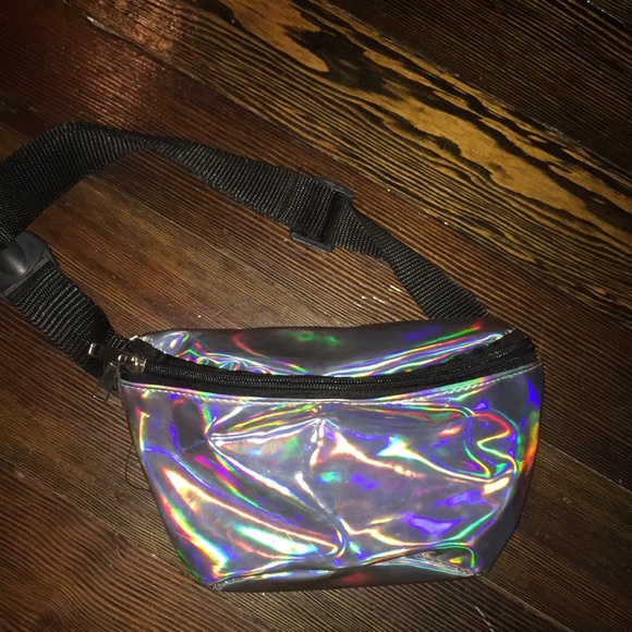 Handbags - holographic belly bag 😛.
